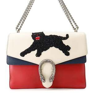 GUCCI Red Leather Shoulder Bag